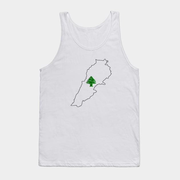 Cedar lebanese Tank Top by Beirout